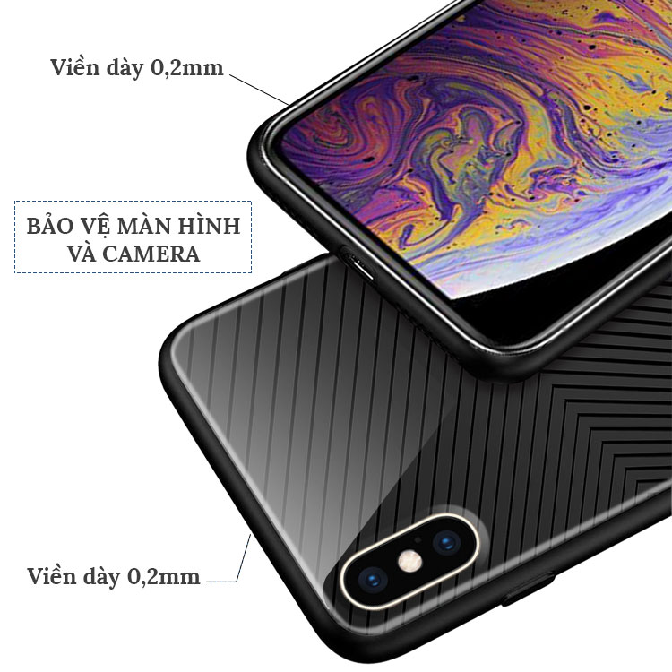 Ốp Lưng Iphone Spigen Kẻ Chéo Màu Đen 7/7Plus/8/8Plus/X/Xs/Xs Max/11/11 Promax/12 /12 Pro Max Lpc03010458