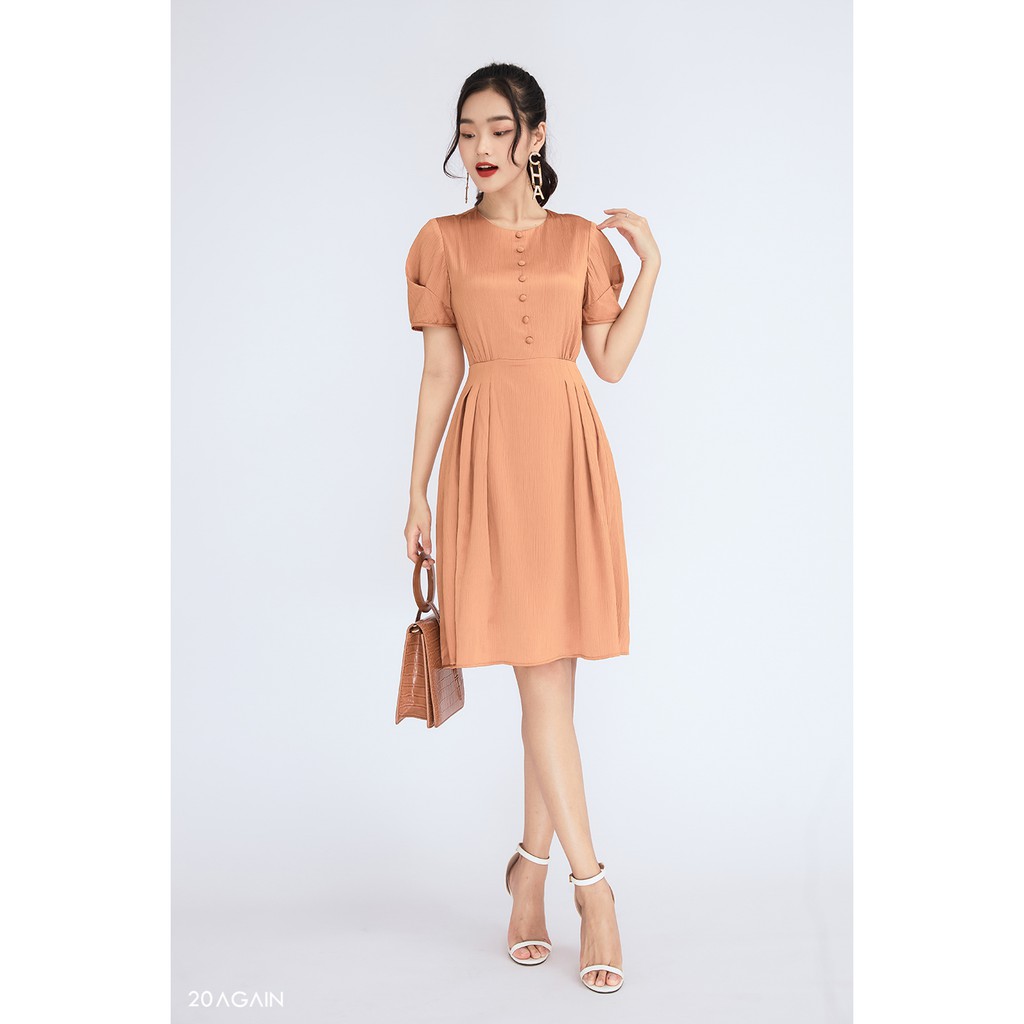 Đầm ngắn tay xếp ly DEA0768 -20AGAIN. | BigBuy360 - bigbuy360.vn