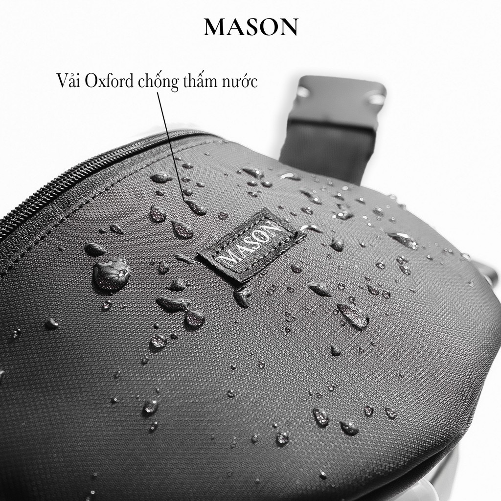 Túi bao tử đeo chéo nam nữ unisex nhỏ gọn tiện lợi Daily Bag vải Oxford nhập khẩu thương hiệu MASON - M09