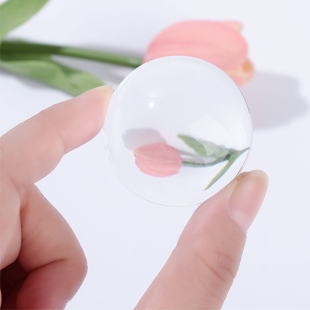 Bộ 30 viên mắt kính thủy tinh trong suốt phẳng có nam châm dùng để làm đồ trang sức thủ công
