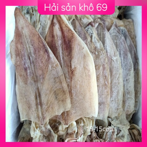 Mực khô, đặc sản Cà Mau size 15con/kg, ép chân không gói 500g - Hải sản khô 69