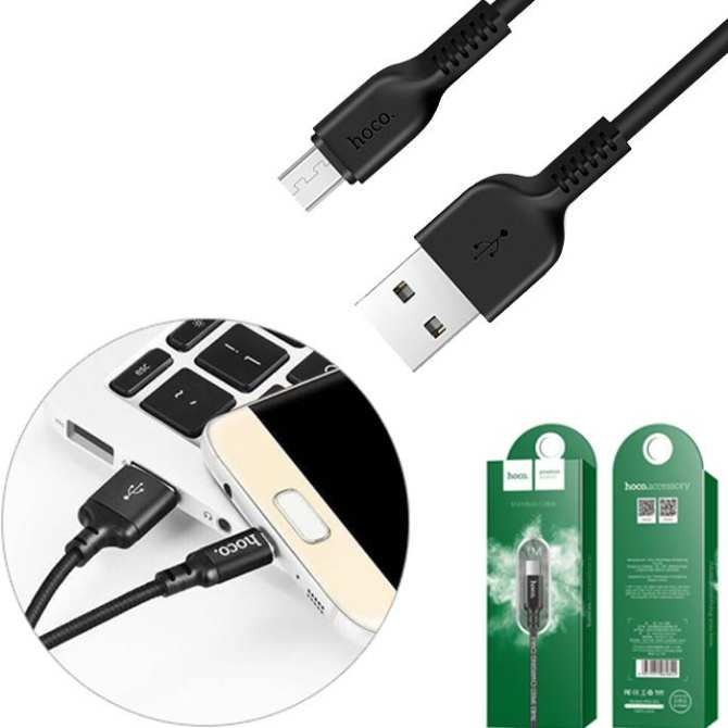 Cáp Sạc Nhanh Hoco X14 Micro USB Chính Hãng Chống Đứt, Chống Rối l Cáp Sạc Dây Dù