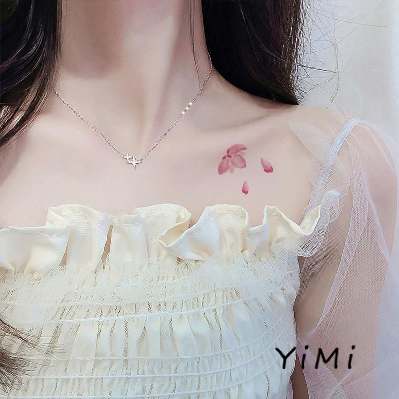 Hình xăm dán nhiều mẫu họa tiết hoa xinh xắn dễ thương