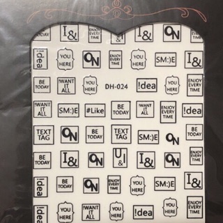 Sticker dán móng trang trí nail