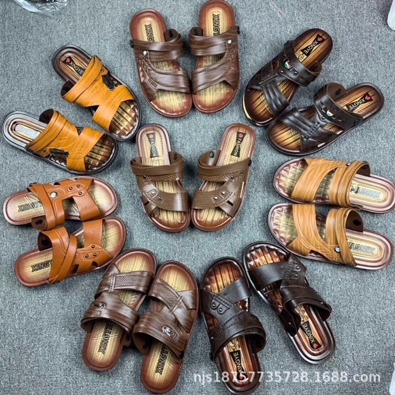 Dép lê giả da siêu bền cho nam