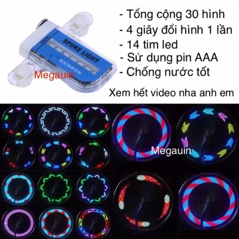 Đèn Led Van Xe Máy, Xe Đạp Điện Tạo Hình [ Giá 1 Cái ]