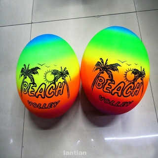 Foldable Beach PVC Rainbow Inflatable Volleyball