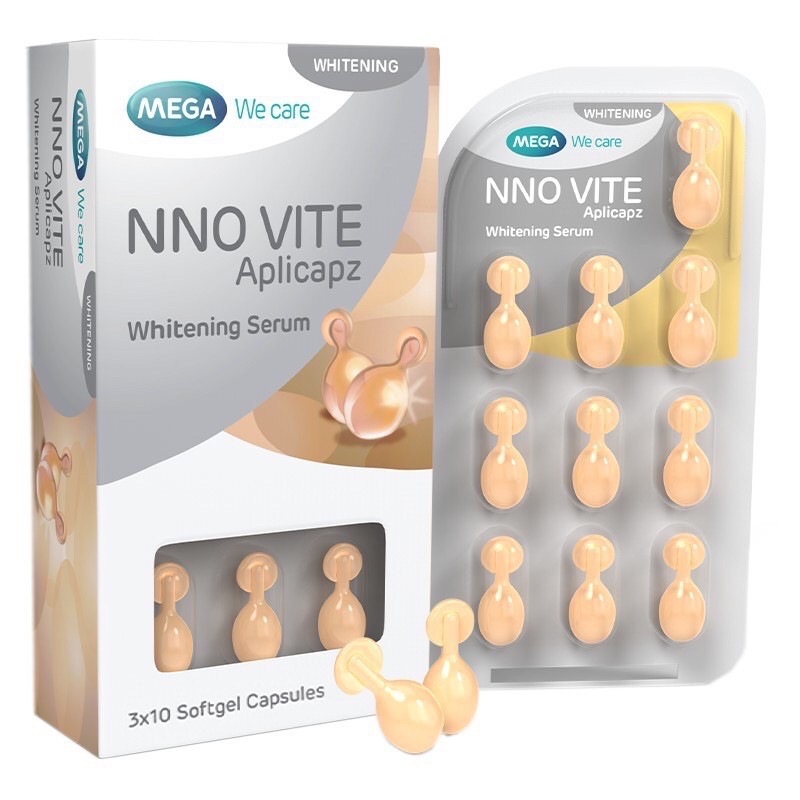 Viên dưỡng trắng da vitamin C&E serum NNO Vite
