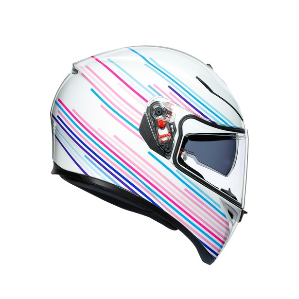 Nón K3 SV AGV ASIA FIT SAKURA PEARL WHITE/PURPLE