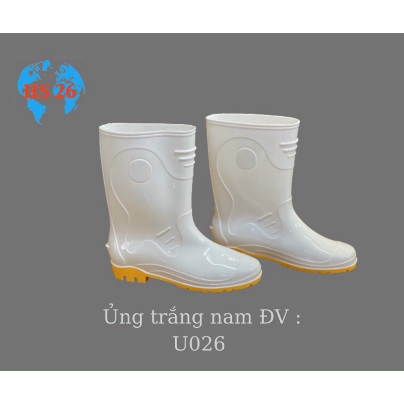 Ủng nam nữ trắng, ủng tiêu chuẩn thiết bị y tế bảo hộ