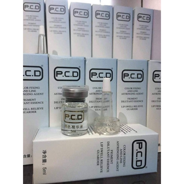 Phủ bóng môi Collagen tươi PCD siêu phủ bóng sau phun xăm