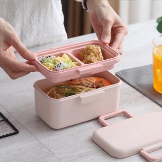 Hộp Đựng Cơm Trưa Bằng Sợi Tre Bảo Vệ Môi Trường Cho Bé