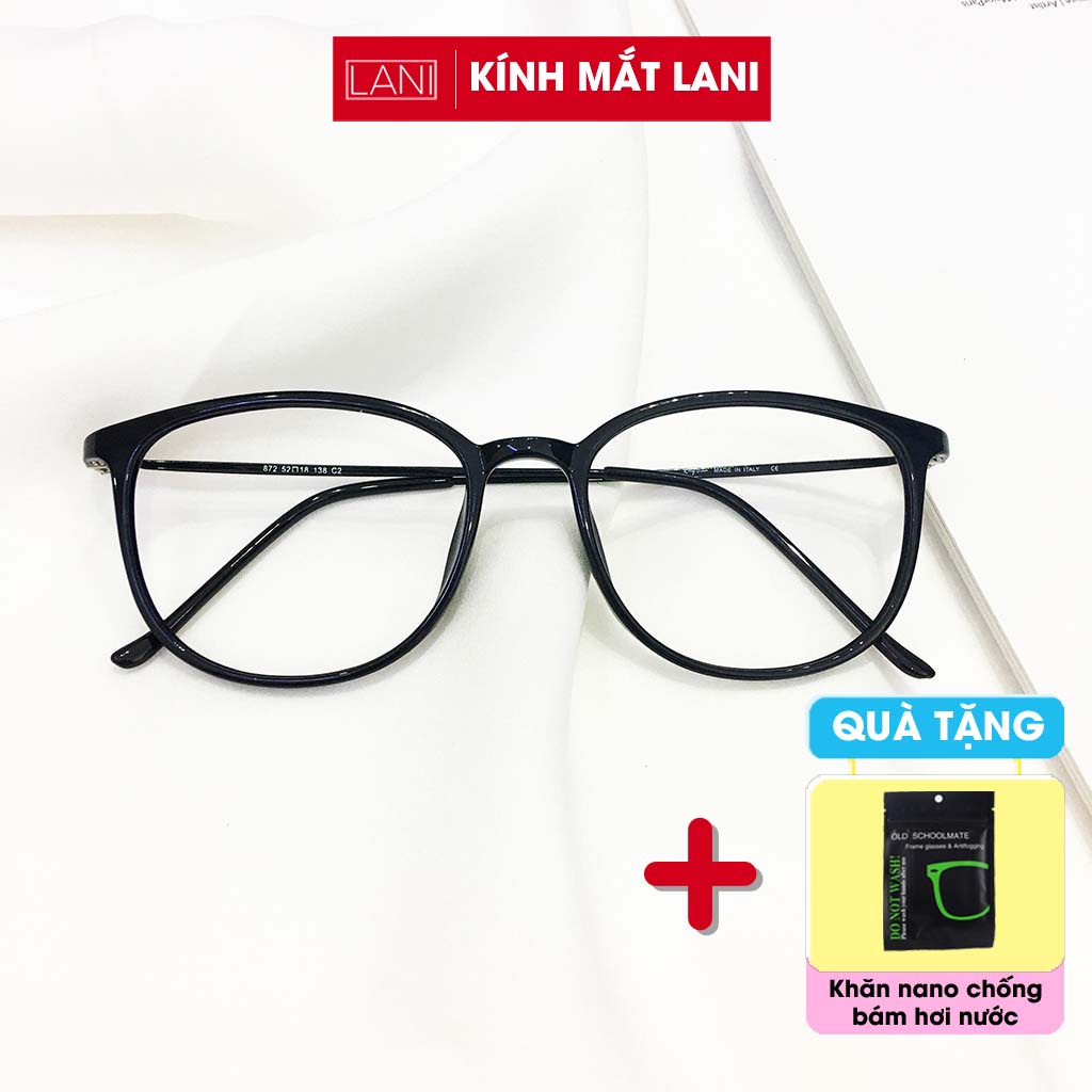 Gọng kính cận nữ dáng bầu càng kim loại thanh mảnh Lani 872