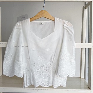 ÁO XÔ TRẮNG CỔ TIM