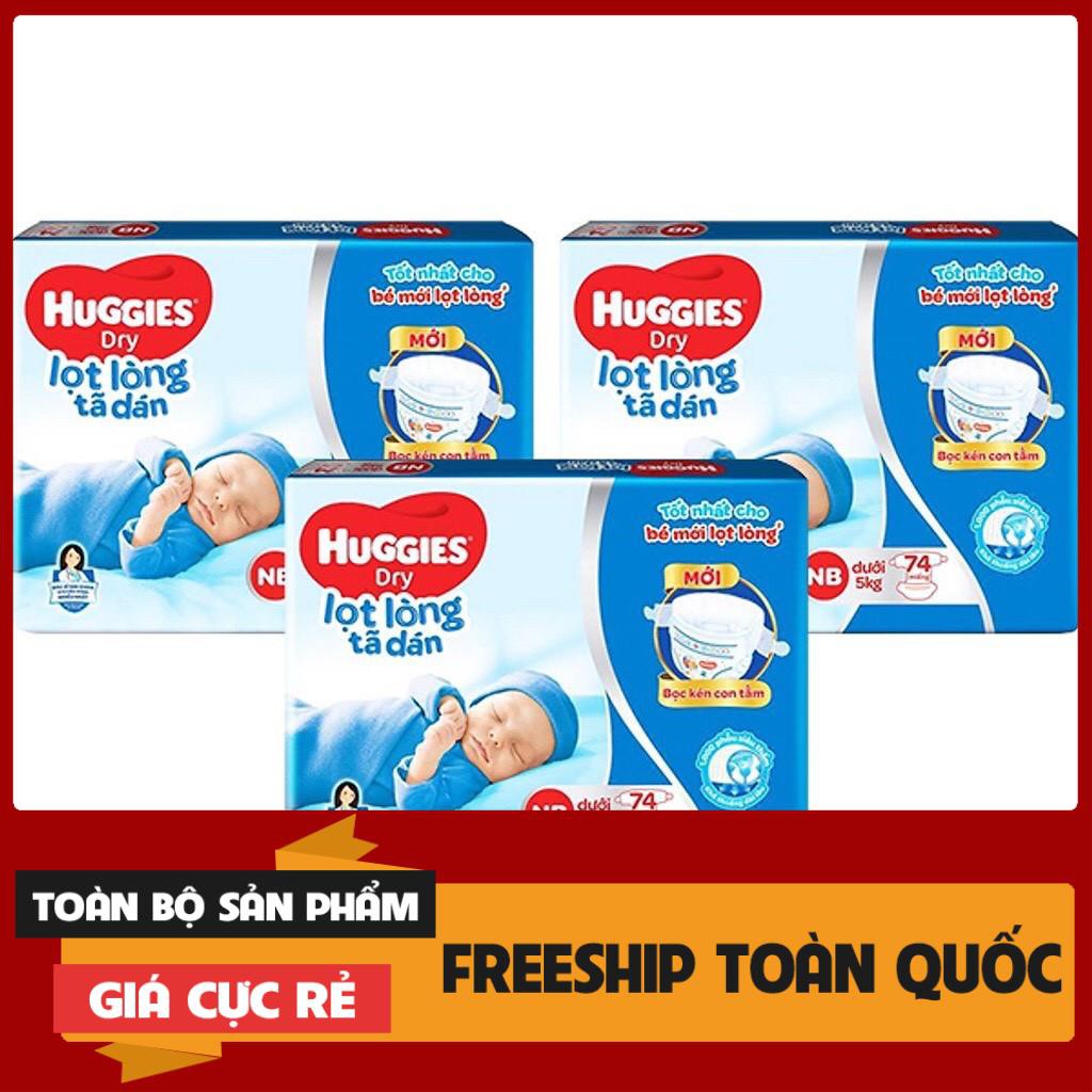 Tã dán sơ sinh Huggies mới 58-74 miếng NB58/NB74 (Cho bé dưới 5kg)