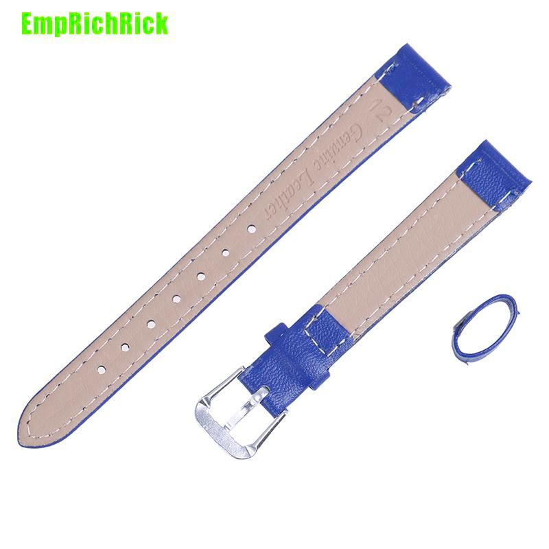 Dây Đeo Đồng Hồ Emprichrick 12mm Bằng Da Pu Màu Trơn