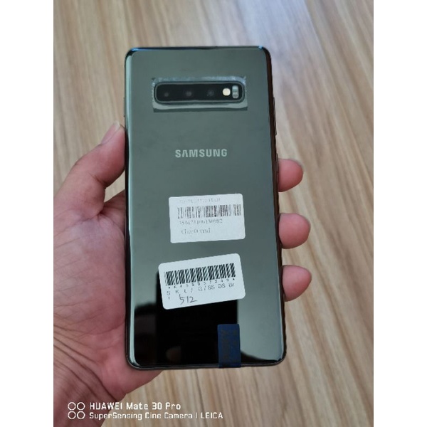 Điện thoại Samsung Galaxy S10 Plus Hàn Quốc 8GB/512G lưng gốm Ceramic mới 99,9%, màu đen, 1 sim, chip Exynos 9820