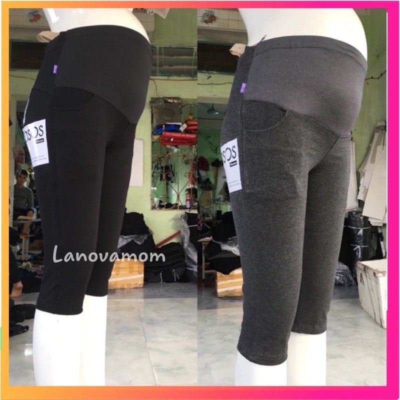 <Xả Lỗ > Quần Ngố Legging Nâng Mông Bầu