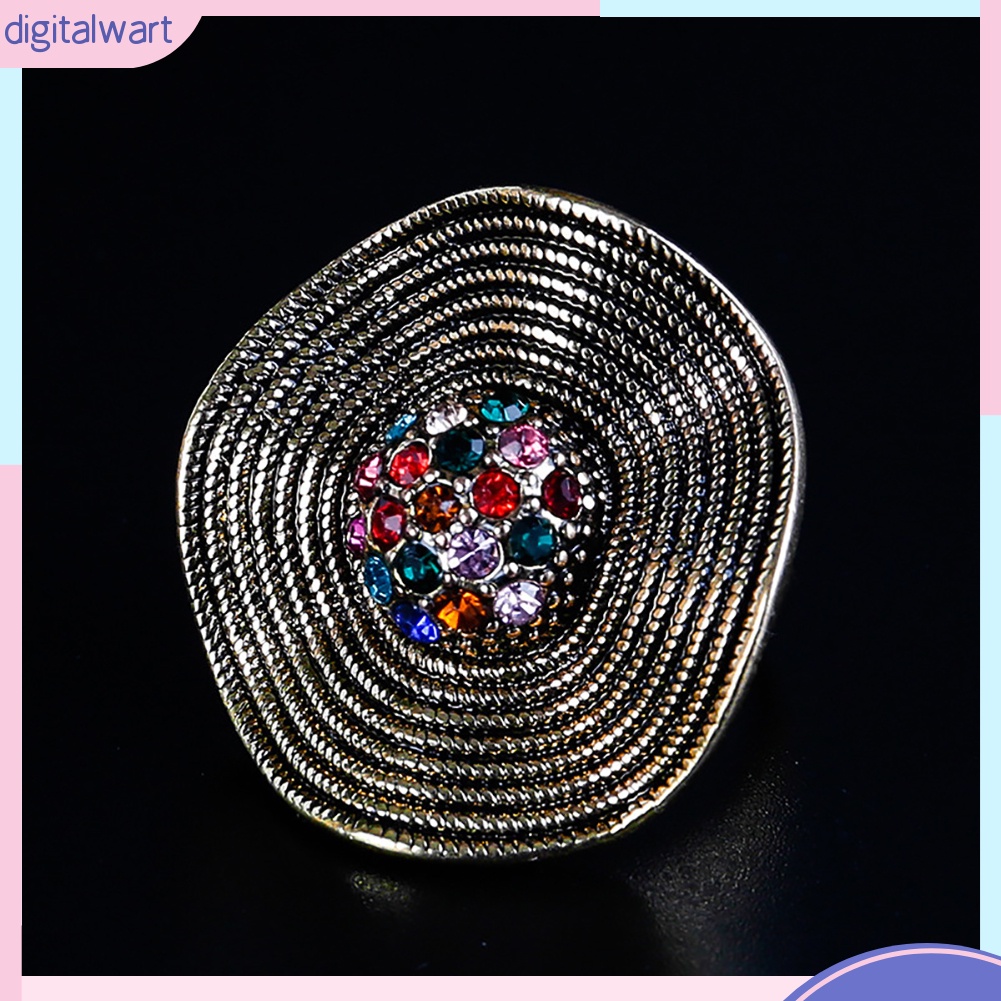 Nhẫn mặt to đính đá kiểu dáng cá tính, độc đáo cho nữ