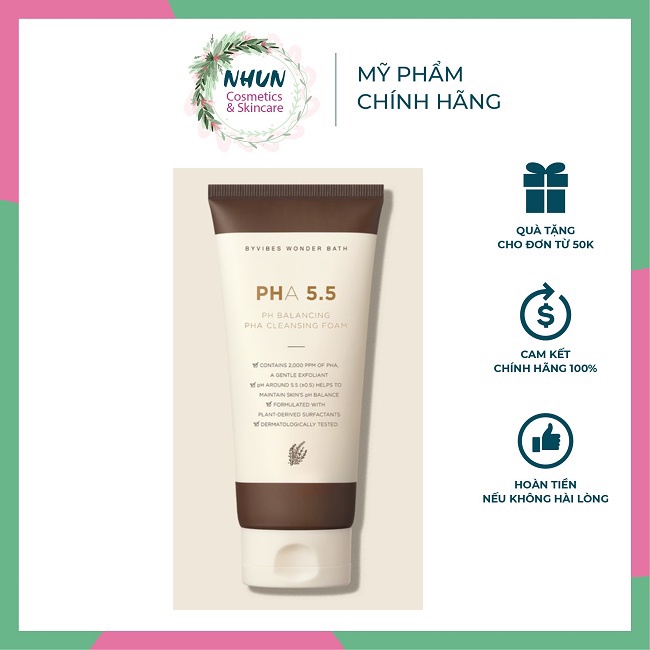 Sữa rửa mặt PHA 5.5 pH Blancing PHA Cleansing Foam 150ml cân bằng da, tạo bọt dịu nhẹ (Nhungshika)