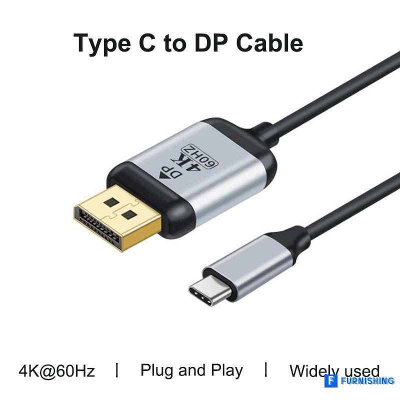 Cáp Chuyển Đổi Usb C Sang Displayport 4k 60hz Cable Usb 3.1 Type C (Thunderer) Sang Dp Cho Macbook 2017 Galaxy S9 C