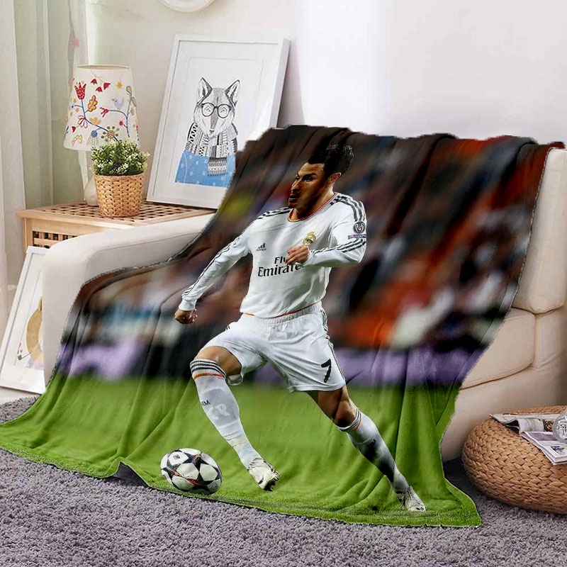 Chăn flannel Tùy Chỉnh Hình Ngôi Sao Bóng Đá Ronaldo Cho Bạn Trai