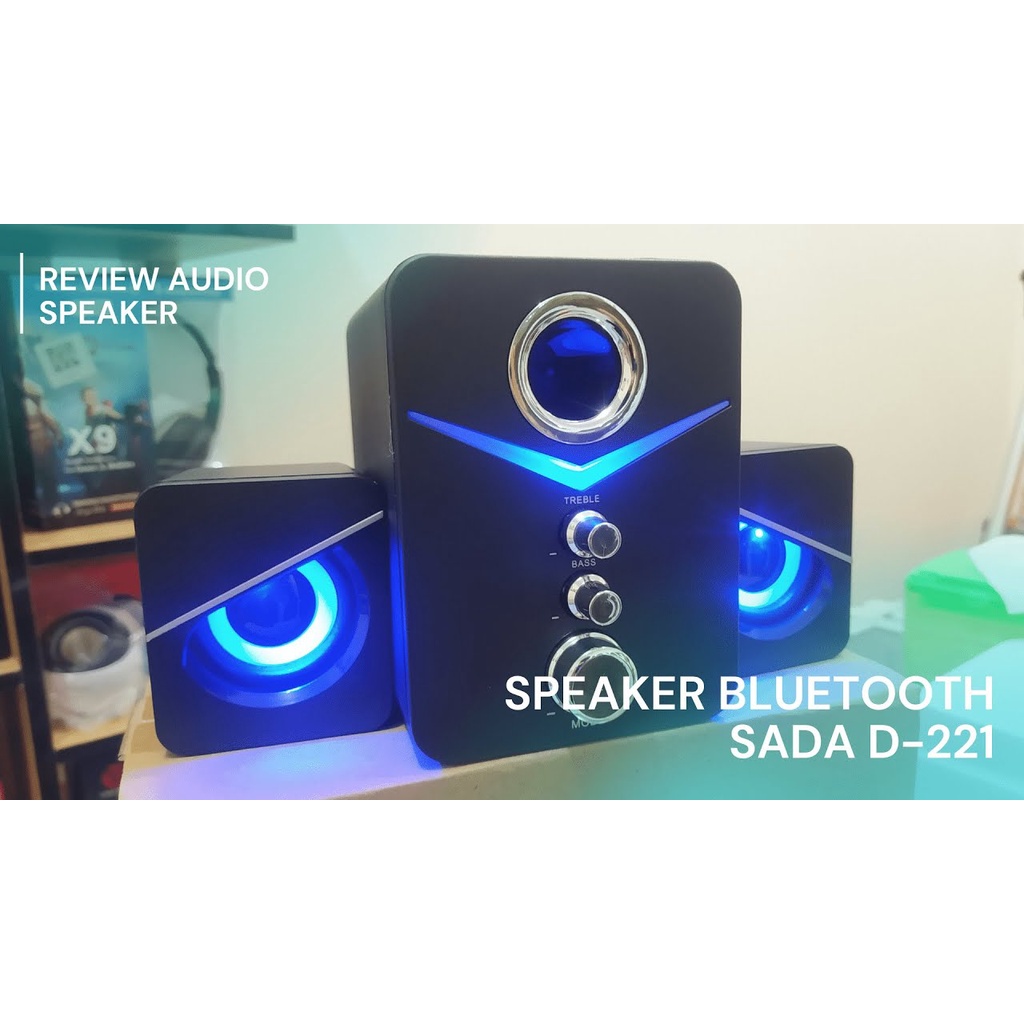 Loa Vi Tính D-221 ⚡FreeShip⚡ SUPER BASS cực đã, có LED, dòng loa máy tính cao cấp cho laptop, pc, điện thoại