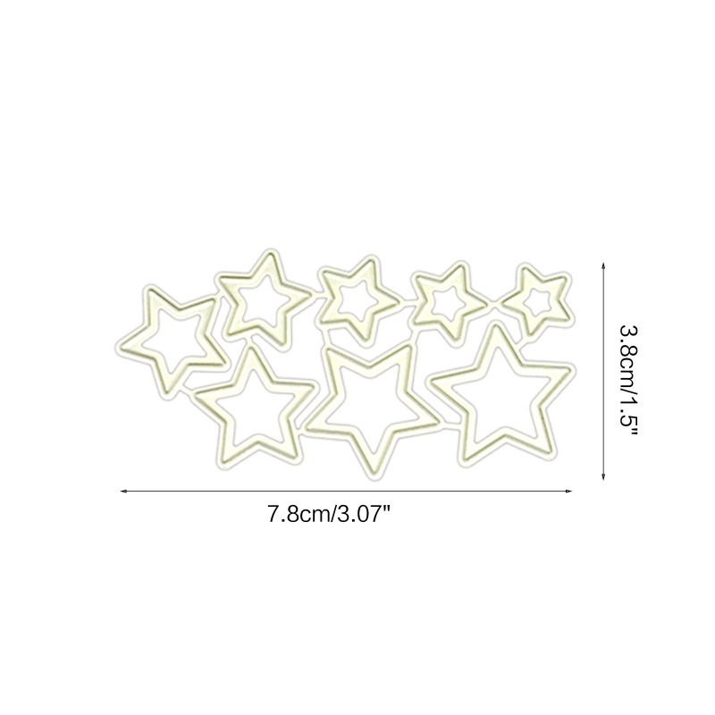 Khuôn Cắt Giấy Làm Từ Kim Loại Hình Ngôi Sao AOTO Trang Trí Scrapbook