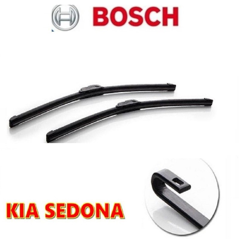 Bộ 2 Gạt mưa cho xe KIA SEDONA sản xuất từ đời 2006 đến 2016 BOSCH AEROTWIN Chính Hãng  ( 18” = 450mm + 26” = 650mm ).