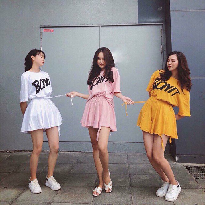 Sét bộ áo thun in chữ + chân váy lót quần so cá tính MP267-268-269🎀(3 MÀU)🆕- kèm hình chụp thật sp 💯