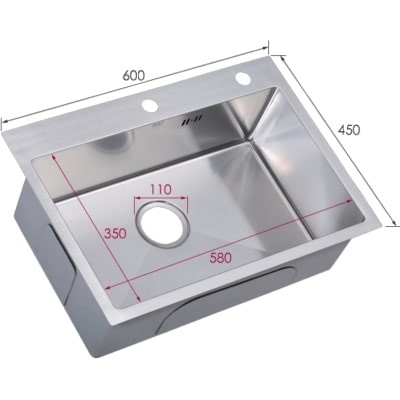 Chậu Rửa Chén Bát INOX SUS 304 MỘT HỘC TẶNG Xả Chậu Và Rổ