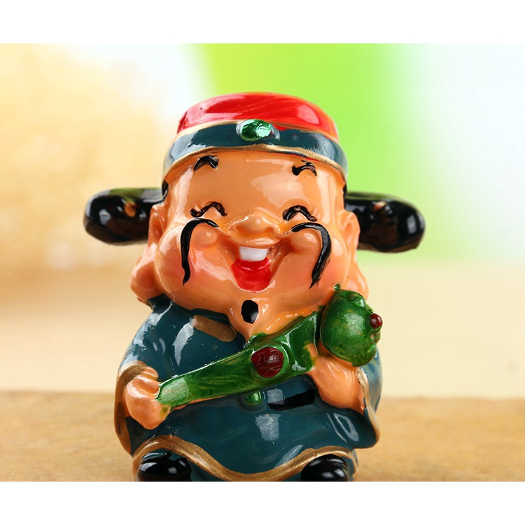 Bộ 5 Tượng Thần Tài Bằng Sứ May Mắn