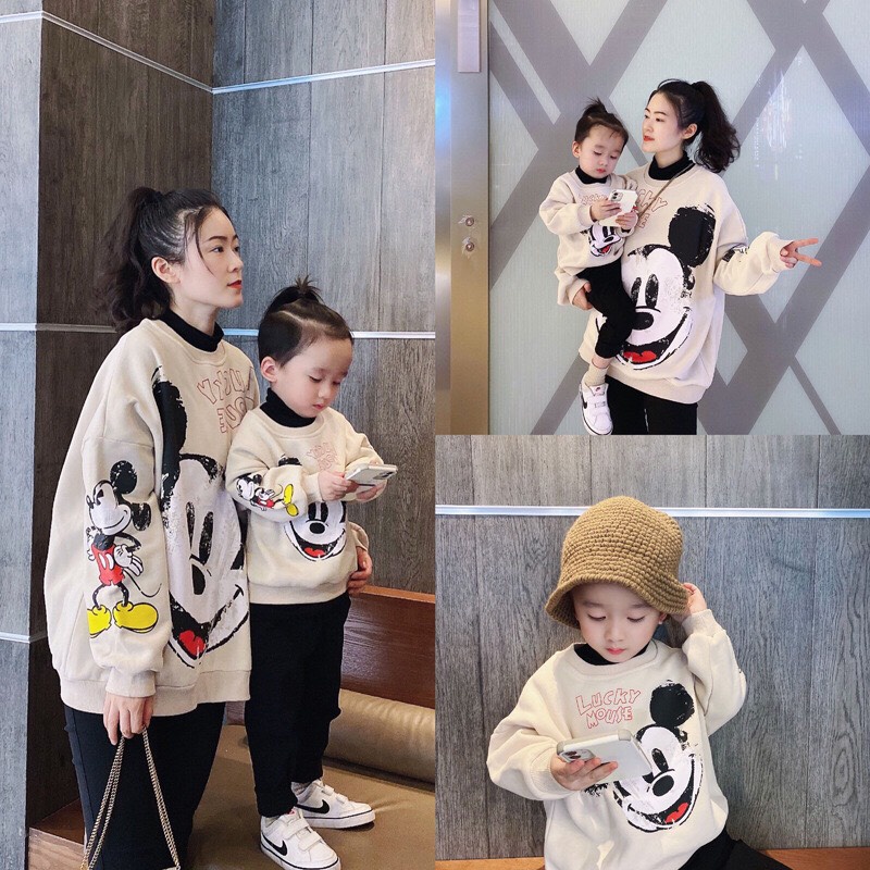 Áo đôi mẹ và bé hình mickey siêu cưng