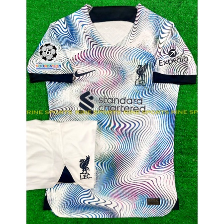 Bộ Áo bóng đá Liver sân khách Super Bodyfix Thailand mùa giải 2022-2023 Giống thi đấu 100%