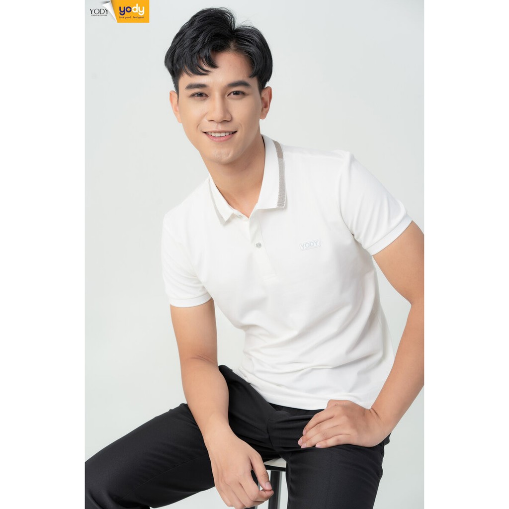 Áo Thun Polo Nam Mắt Chim Phối Bo YODY Thoáng Mát Trẻ Trung APM3299 | BigBuy360 - bigbuy360.vn