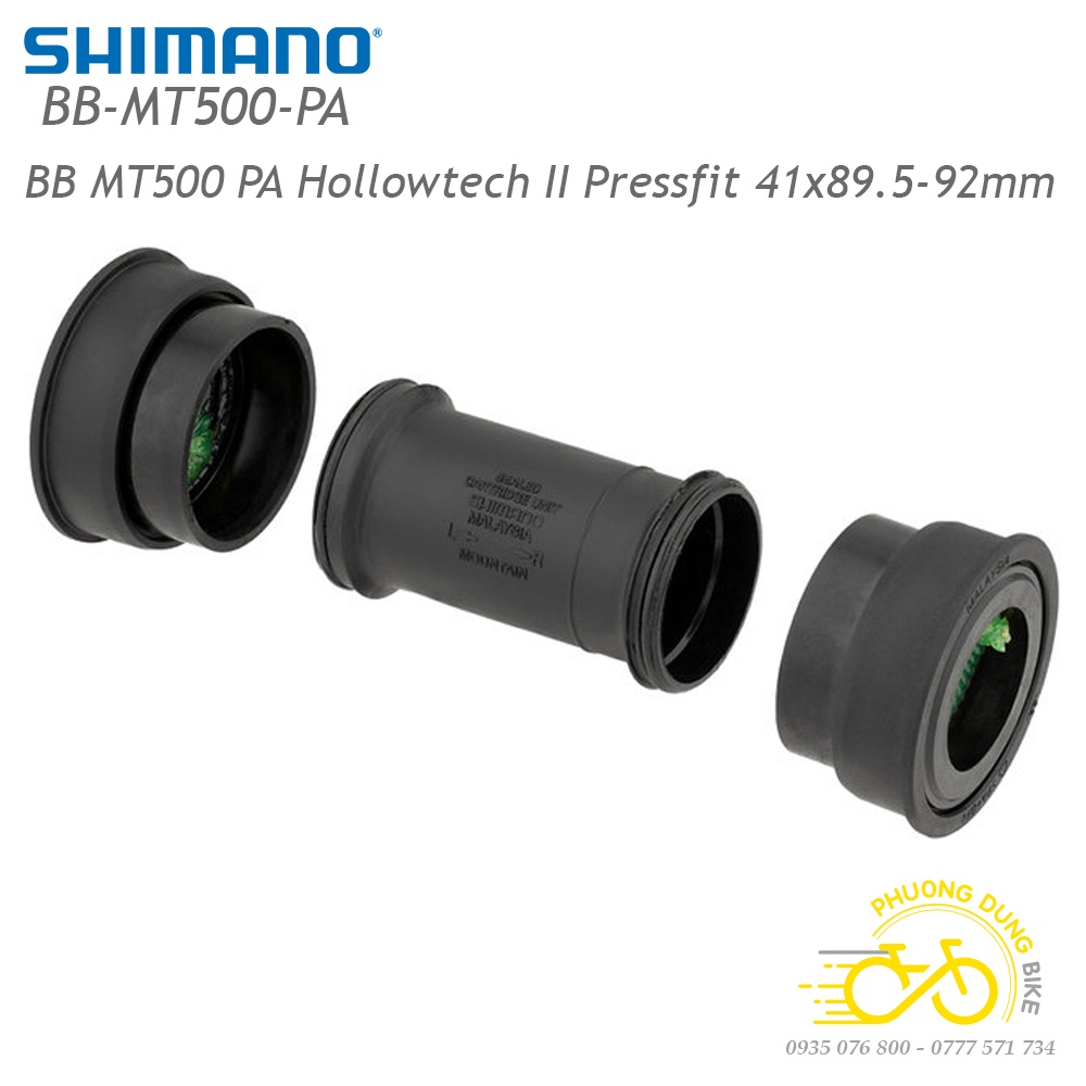 Trục giữa cốt rỗng xe đạp SHIMANO BB MT500 PA  - Hàng Chính Hãng