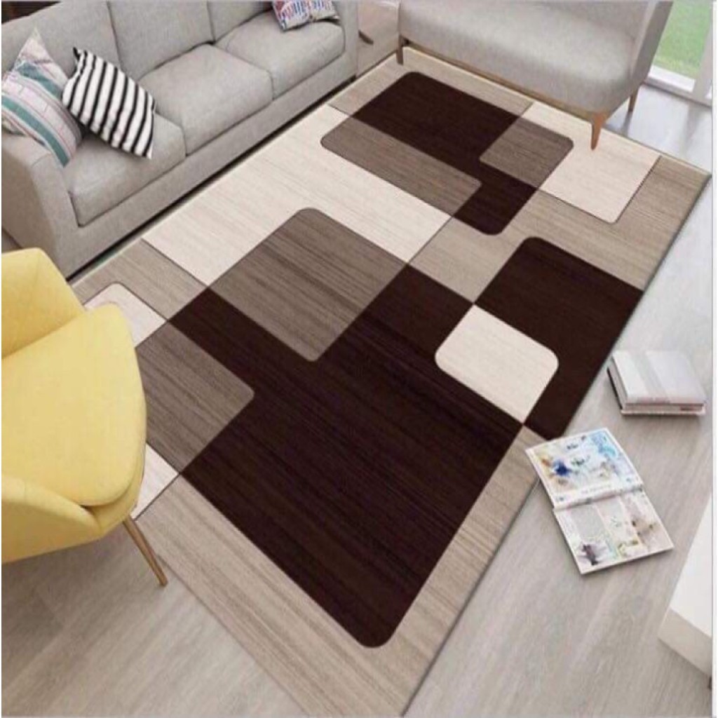 Thảm Trải Sàn Phòng Khách 3D Mẫu Đẹp Trải Phòng Khách Kích Thước 1m6x2m3 và 2mx3m