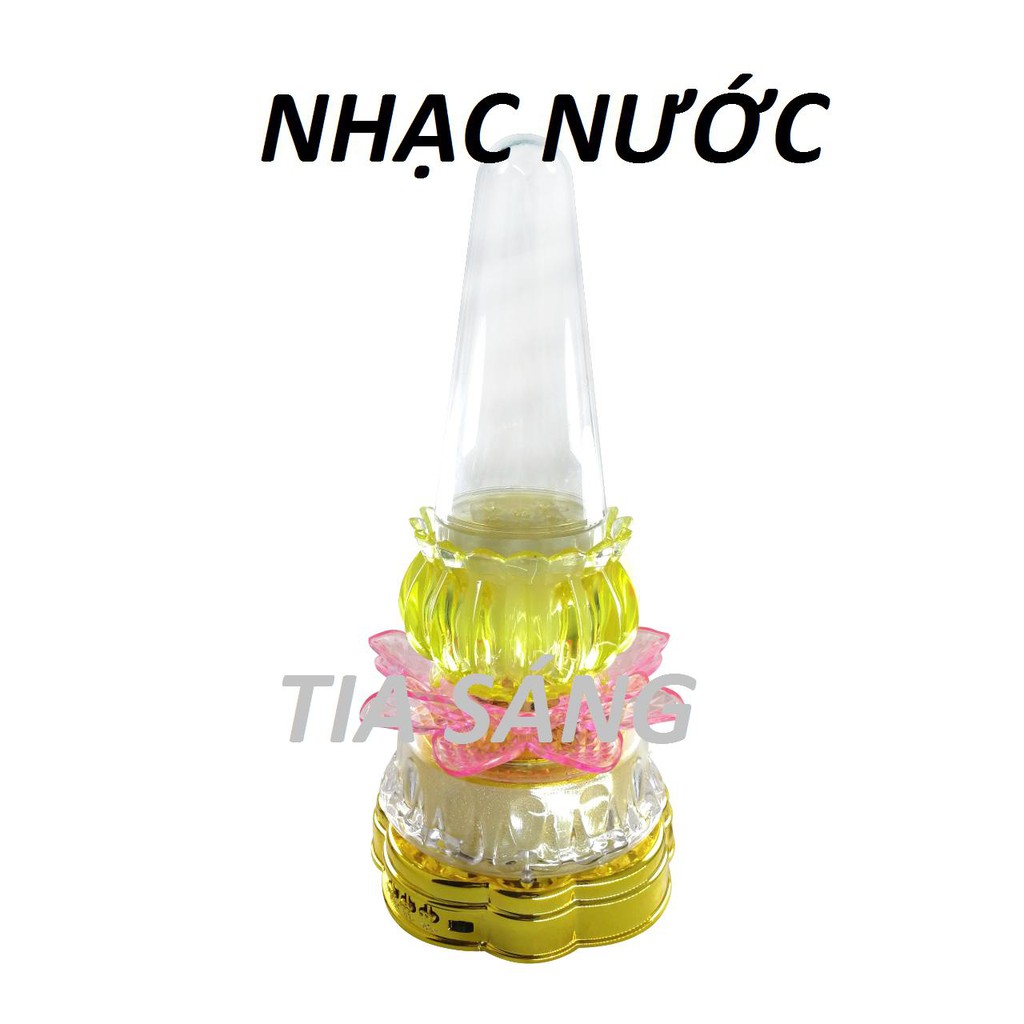 Đèn thờ sen LED nhạc nước (USB)