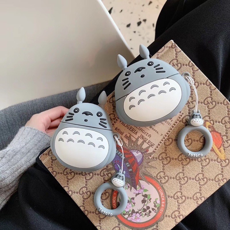 Vỏ Bảo Vệ Tai Nghe Airpods Pro Hình Totoro