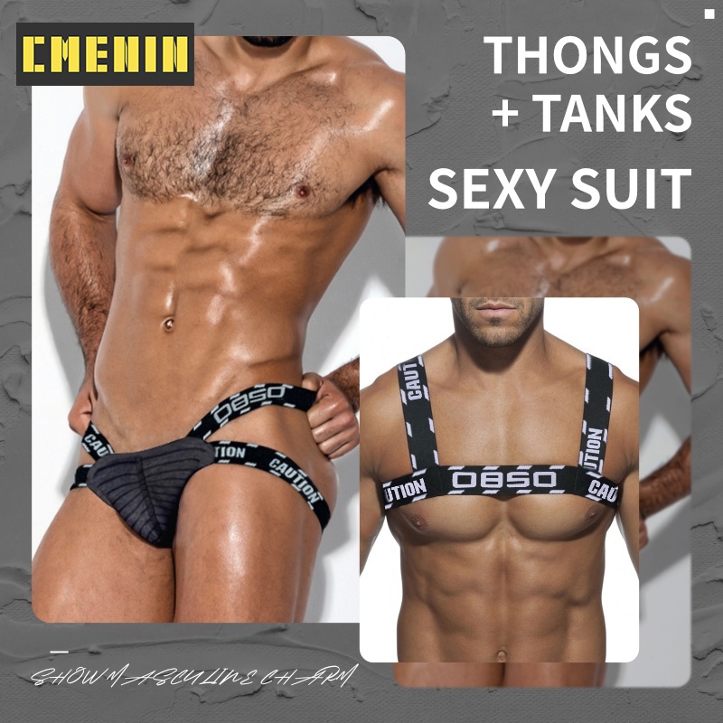 Cmenin BS Mới Quần Lót Nam Lọt Khe Dây Cotton Nhanh Khô Tanga Gay Quyến Rũ (2)