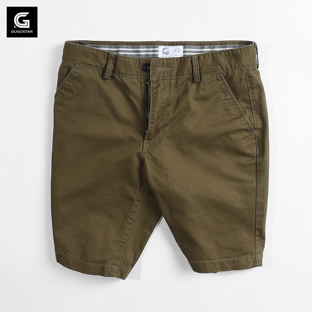 Quần Short Nam Kaki BASIC G522-XN GUGOSTAR, Vải Chính Phẩm Chất Lượng
