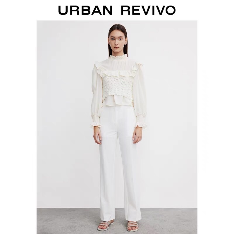 Áo sơ mi phối len Urban Revivo