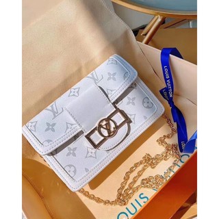 Túi Lv dauphine hoa trắng size 19