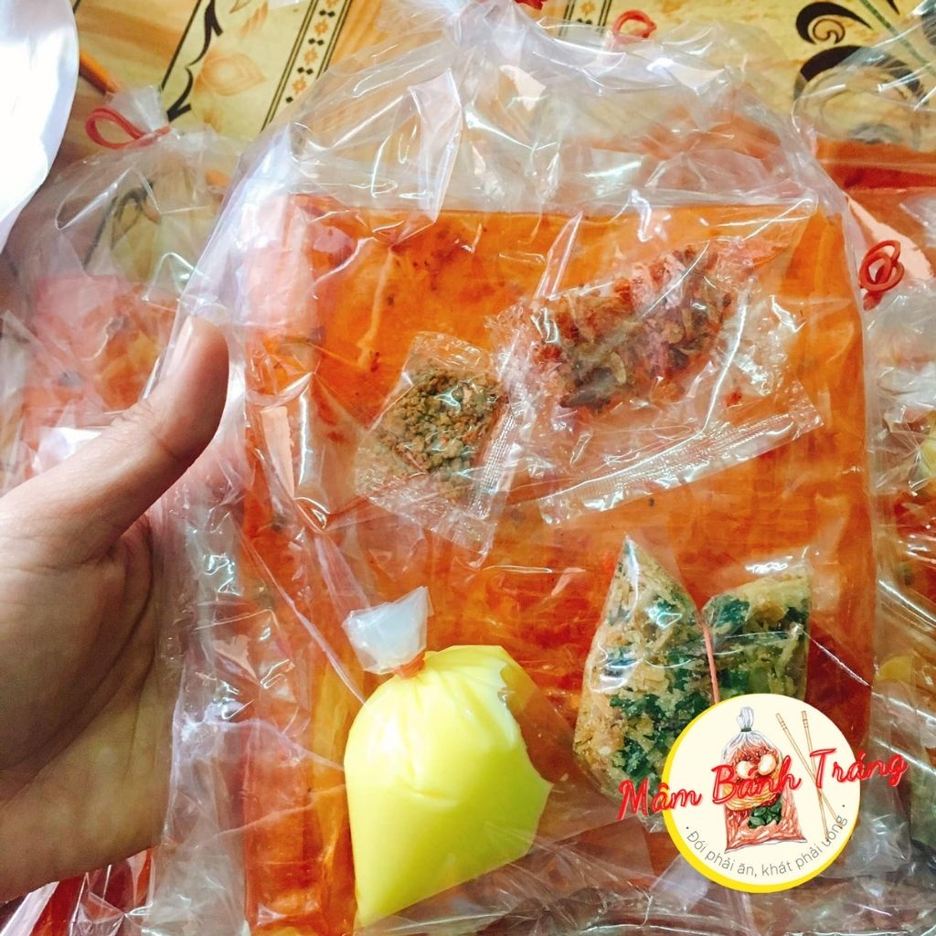 Bánh tráng bơ tôm phơi sương Bon Bon  bánh tráng tôm dẻo chấm bơ sate hành phi Tây Ninh - 04100173