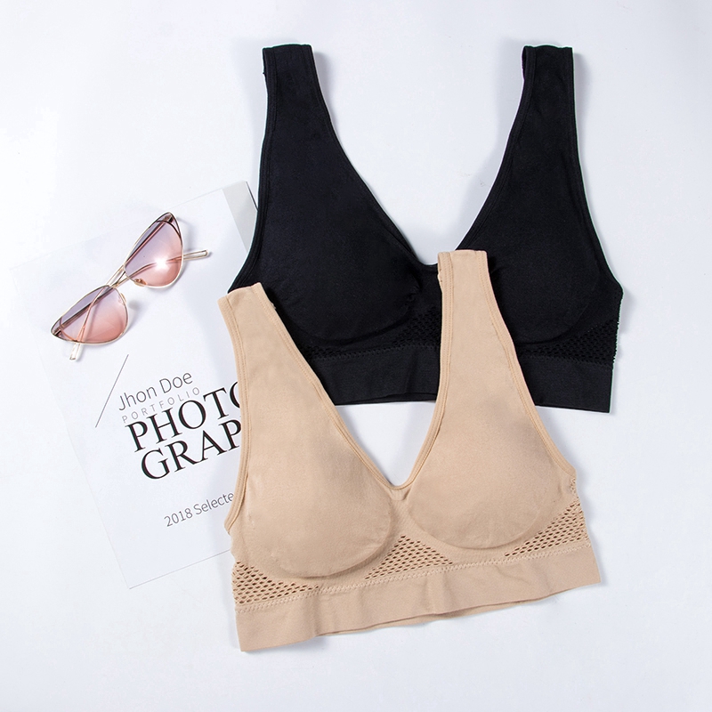 Áo ngực thể thao thoáng khí không gọng co giãn size S-6XL