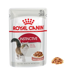 [petto house gò vấp] Pa tê sốt thịt cho mèo Royal Canin Instinctive Gravy/Jelly/Loaf 85g thức ăn ướt sản xuất tai pháp