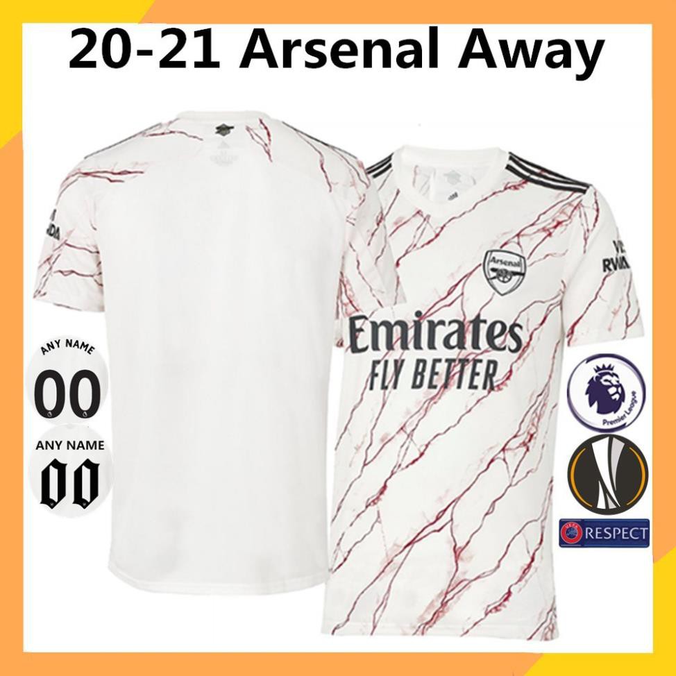 6/6 Áo Arsenal sân khách Thái Lan AAA 20/21  Size S-XXXL  quần áo đá bóng  ྇