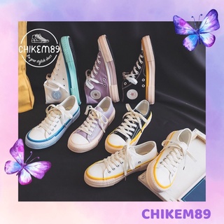 Giày bata thể thao nữ 🍀FREESHIP🍀cao/ thấp cổ viền siêu xinh