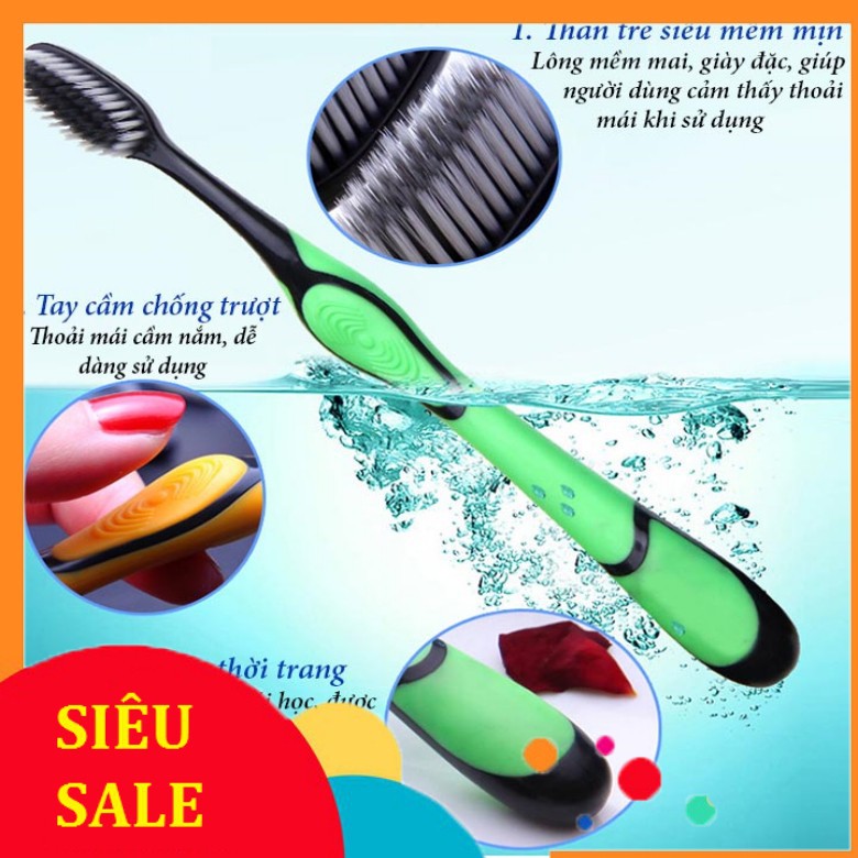 Bàn chải đánh răng than tre mềm mịn