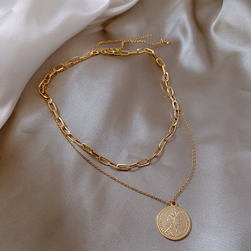 vòng cổ Hai Đầu Thiết Kế Đơn Giản Xinh Xắn Cho Nữ